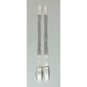 White Diamond Bra Straps Hosiery Lingerie Fashion Accessory Matching Pair Set 💎